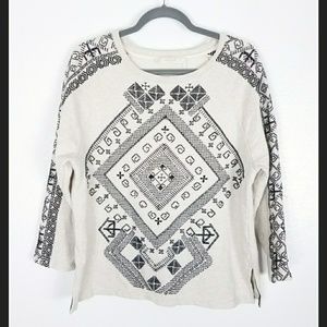 NWOT Zara Embroidered Sweatshirt